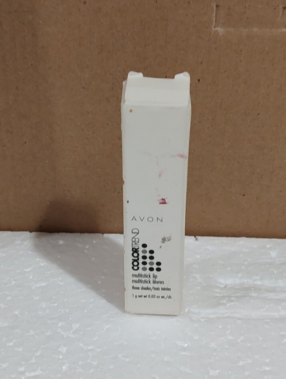 Avon ColorTrend Multistick Lip in White and Black Packaging
